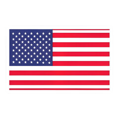 Patriotic American Flag Vector Graphic - USA National Symbol Red White Blue Stripes Stars Design