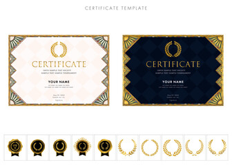 賞状２１３（横）certificate　award　表彰状　celebration