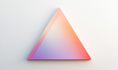 Triangular canvas with soft gradients and subtle color transitions, forming a modern abstract composition of visual poetry