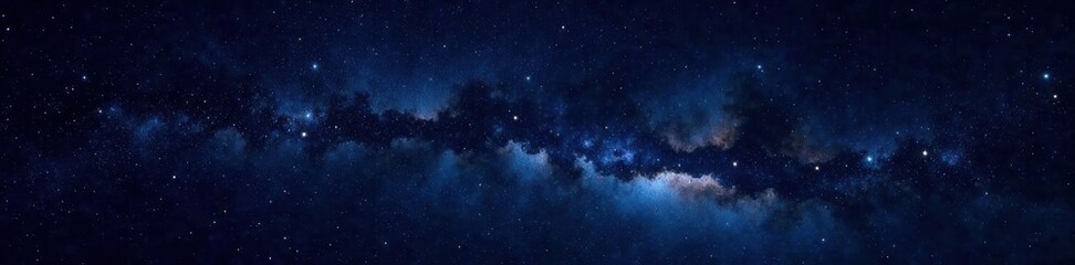 Obraz premium Celestial canvas with twinkling stars against a deep black sky, astronomy, stars