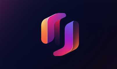 Sophisticated corporate emblem: Bold uppercase logo with soft gradient accents creating a memorable brand identity