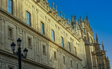 Fototapeta premium the cathedral of Santa Maria of Seville one of the largest gothic cathedrals in Europe