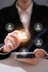 Online affiliate marketing business strategy digital advertising network concept