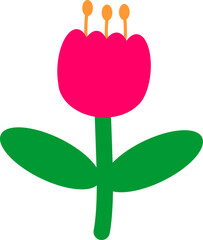 simple hand drawn flower cute illustration