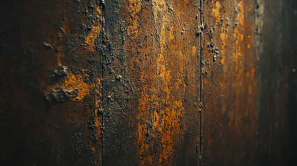 Rusted antique wall texture with rich brown and orange hues