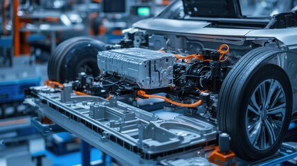 Electric Vehicle Assembly: Unveiling the Powertrain of an EV