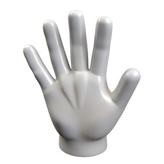 Obraz premium 3D hand isolated on transparant background. design illustration
