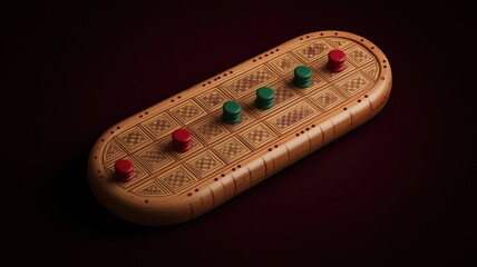 game board made of wood with rectangular shapes