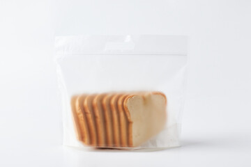 Sliced Bread Packed in a Transparent Bag for Freshness and Convenience