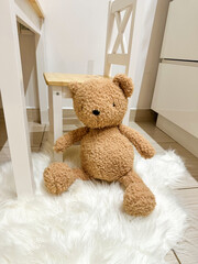 teddy bear on the bed