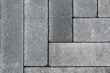 gray paving stone tiles top view