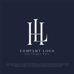 HL, LH Monogram Logo Design Creative Letter Logo
