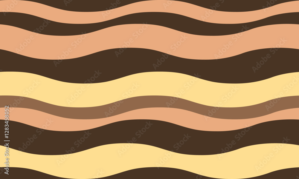 Poster abstract background with wavy stripes in vibrant colors, creating a rippled, liquid effect. smooth c