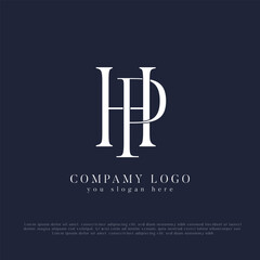 HP, PH Monogram Logo Design Creative Letter Logo