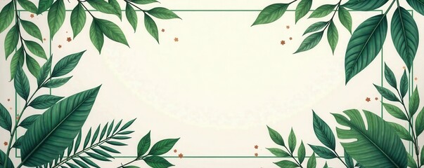 Elegant leaf-patterned wedding suite backdrop, floral patterns, greenery, wedding decor