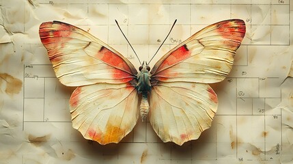 Enchanting watercolor style butterfly with faint delicate brush strokes against a soft dreamlike backdrop  This interpretation captures the beauty and grace of nature s winged wonders