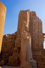 beautiful scene of the karnak temple luxor egypt	
