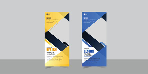 Corporate roll up banner template