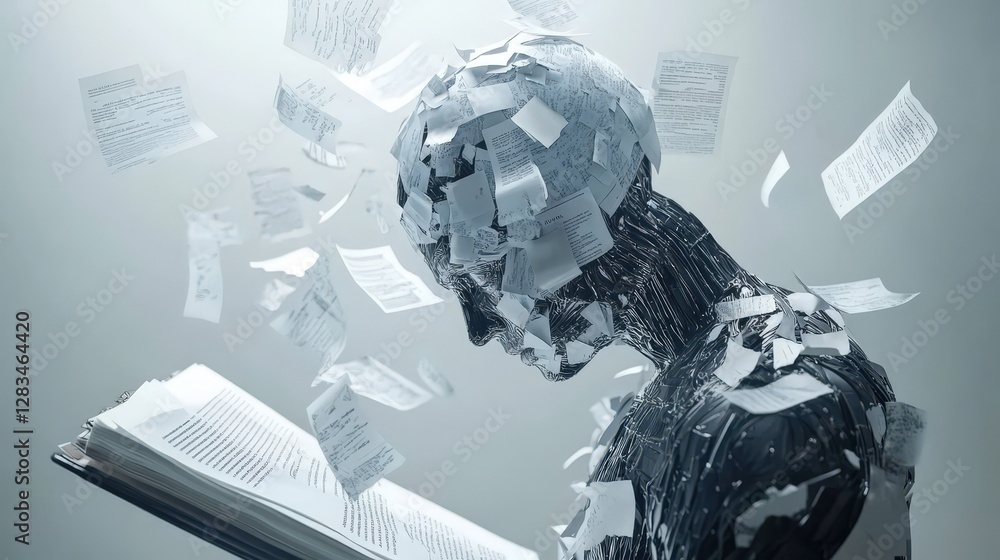 Fototapete ai-based language model capable of writing essays, articles, and creative content, generating text b