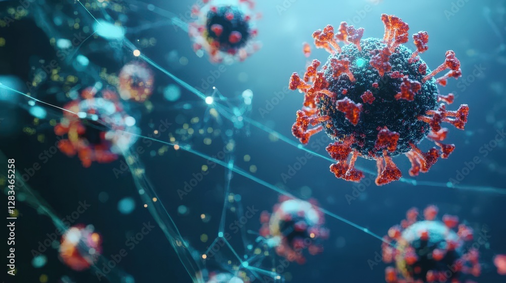 Poster ai-driven predictive model analyzing large-scale healthcare data to forecast disease outbreaks and h