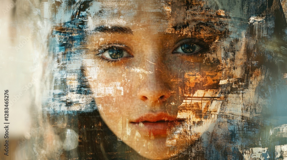 Poster ai-powered art generation tool that transforms text descriptions into digital artwork, using deep le