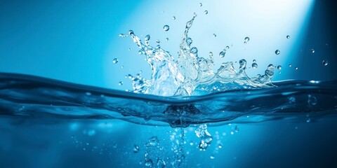  the beauty of splashing clear blue water 