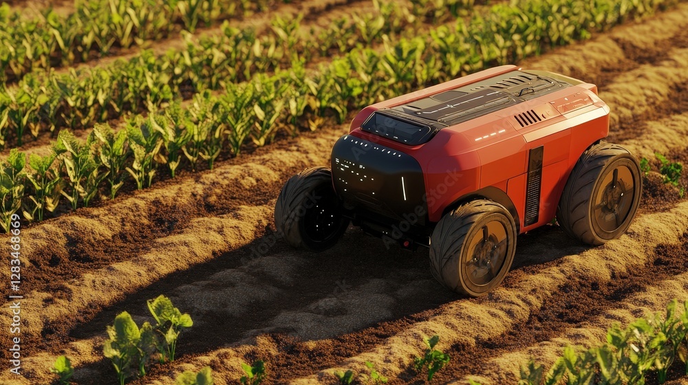 Poster ai-driven agricultural system that analyzes soil health, weather conditions, and crop data to optimi