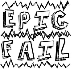 epic fail - text illustration