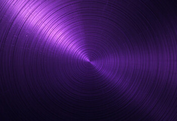 Purple and Violet Abstract Gradient Background with Metal Texture - Concentric Circular Pattern