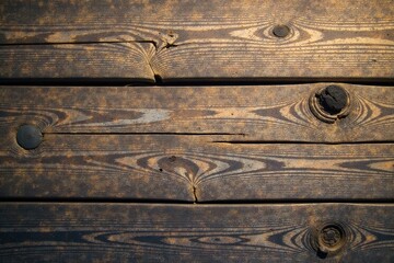 Ancient wooden beam with visible cracks and grime, beams, wood texture