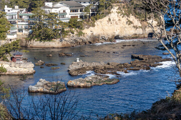 北茨城市大津町の五浦岬公園から見る景色