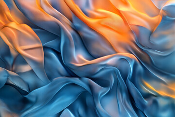 Obraz premium blue silk background