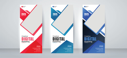 Corporate roll up banner template