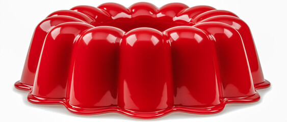 Red jelly scalloped edge