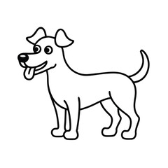 vector illustration of a dog