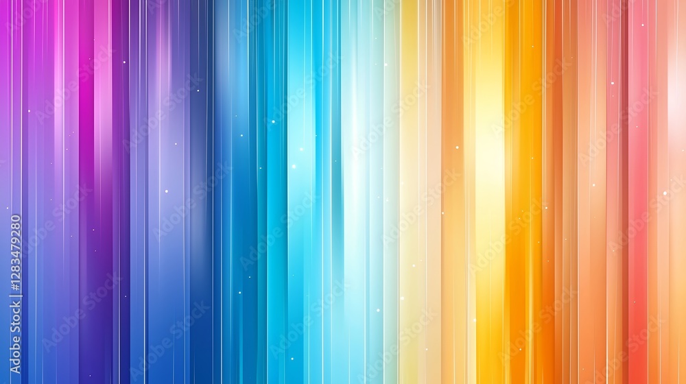 Poster abstract colorful background with vertical lines and vibrant spectrum design