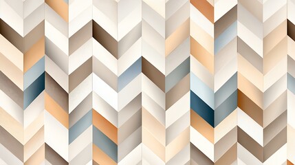 Abstract Geometric Chevron Pattern Featuring Neutral Colors with Wood Texture
