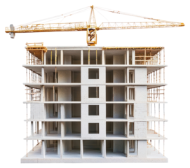 PNG Building construction architecture urban crane.