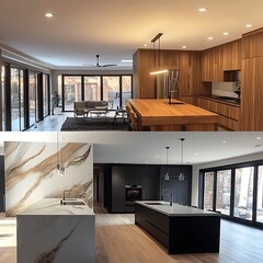 Obraz premium Renovation Transformation: Home Before and After