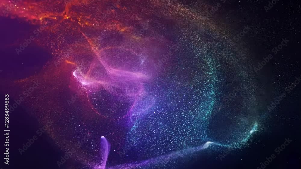 Aufkleber discover the captivating hues of the universe as celestial objects dance across the night sky. exper