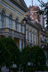 Old buildings in the city of Pancevo, Serbia
