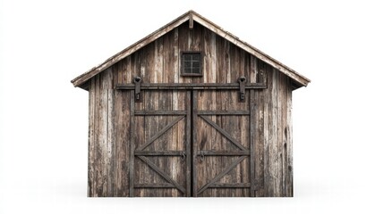 Rustic Barn: A weathered, wooden barn with sliding doors, capturing the essence of rural Americana and agricultural heritage.
