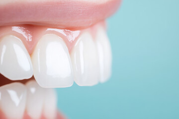 Dental problem, Close-up image of swollen red gums, indicating gingivitis, showcasing high fidelity detail.