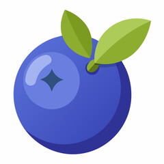 blueberry with leaves