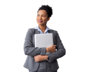 Dynamic African American entrepreneur with a sharp business look