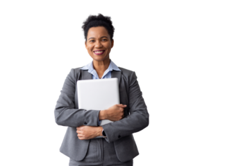 Professional African American executive in a leadership role