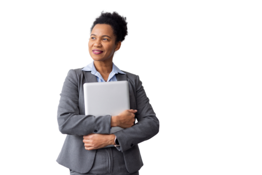 Dynamic African American entrepreneur with a sharp business look