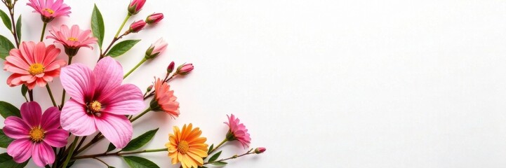 Floral bouquet arrangement on white background , flowers, floral art, arrangement