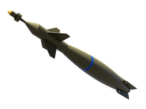 Bombe largable à viseur laser