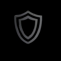 Fototapeta premium shield on black background